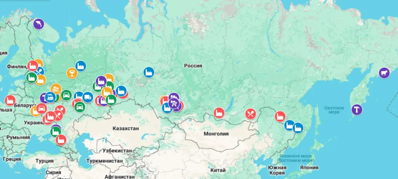 Интерактивная карта фиксирует остановки производств, массовые увольнения, задержки зарплат и перевод сотрудников на неполную занятость по всей стране — с начала 2026 года зарегистрировано уже 47 проблемных предприятий.