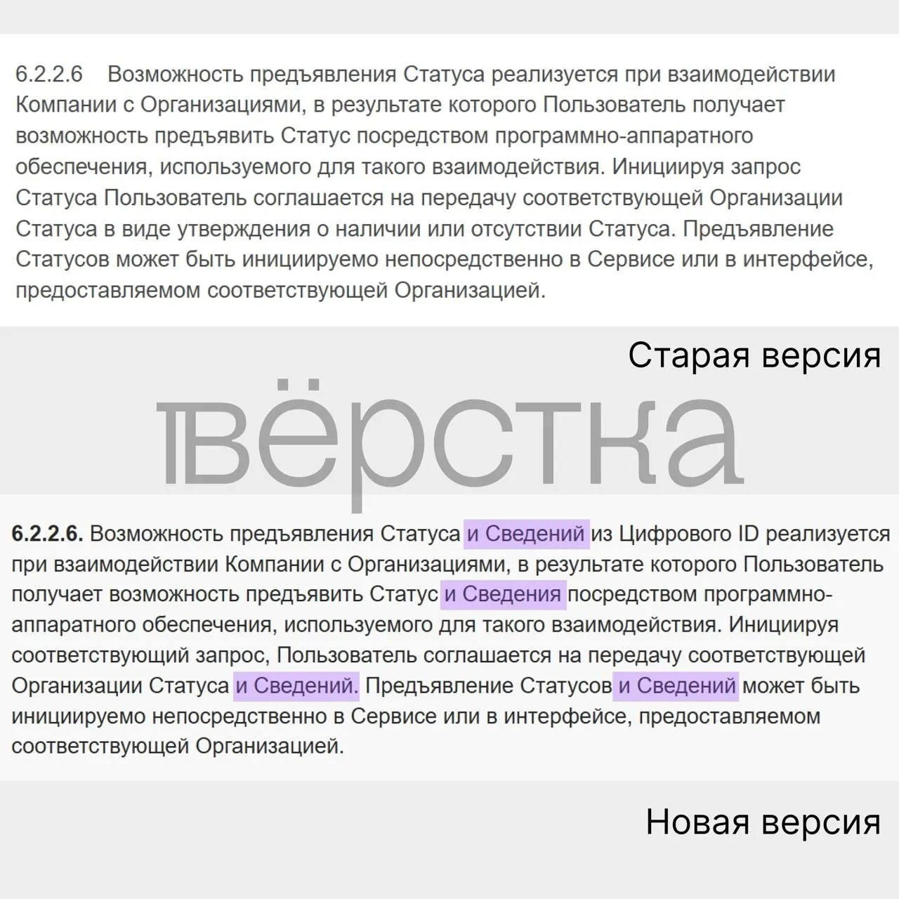 Изменения в пользовательском соглашении позволяют передавать сведения из документов, удостоверяющих личность, госорганами и организациям, что может увеличить риски для пользователей.